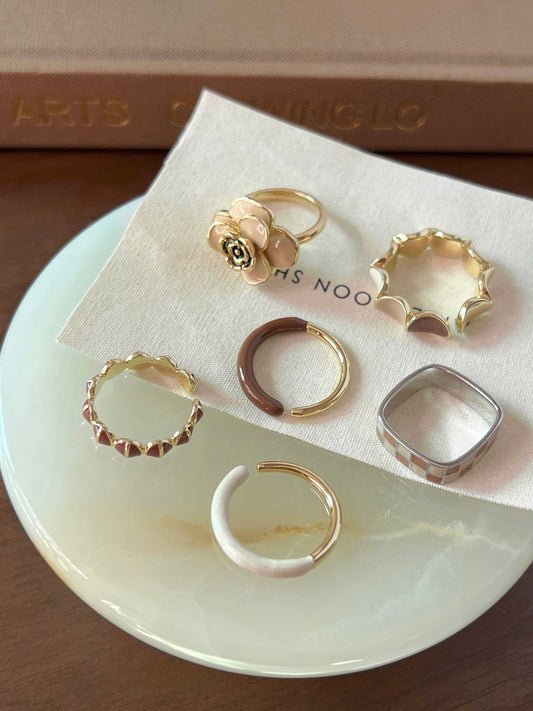 VIGVOG Geometric Ring