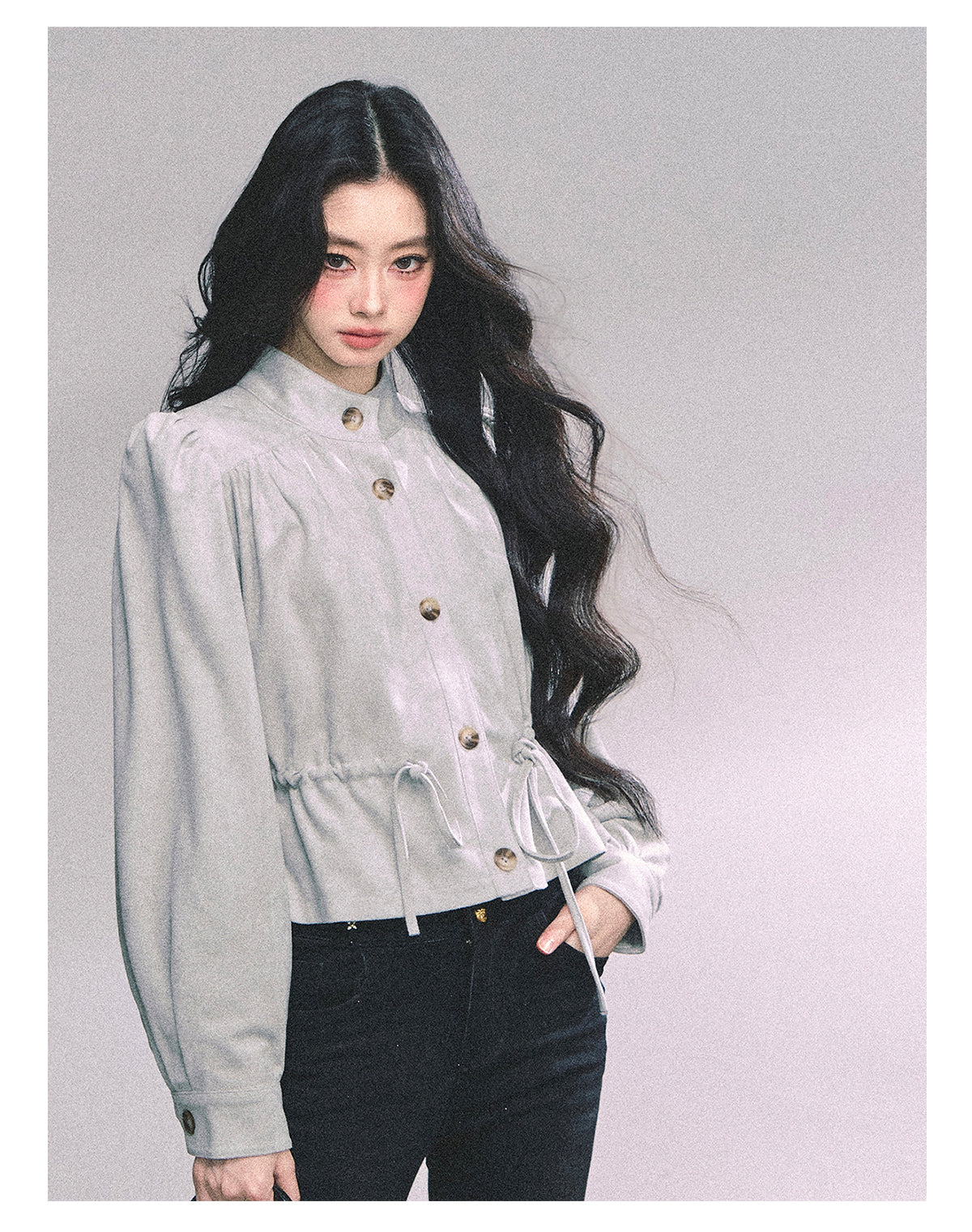 ShaoYeYan Warm Wool Whisper French Loose Fit Tweed Coat