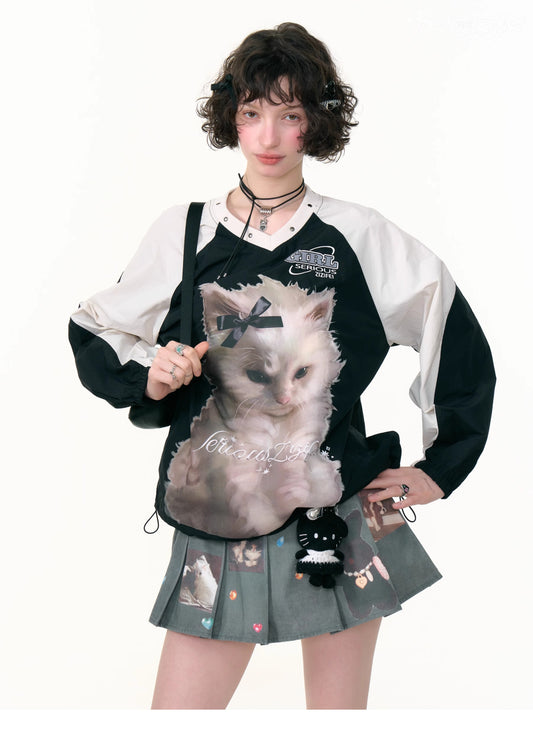 ZiziFei "Cat Blokette" Pullover