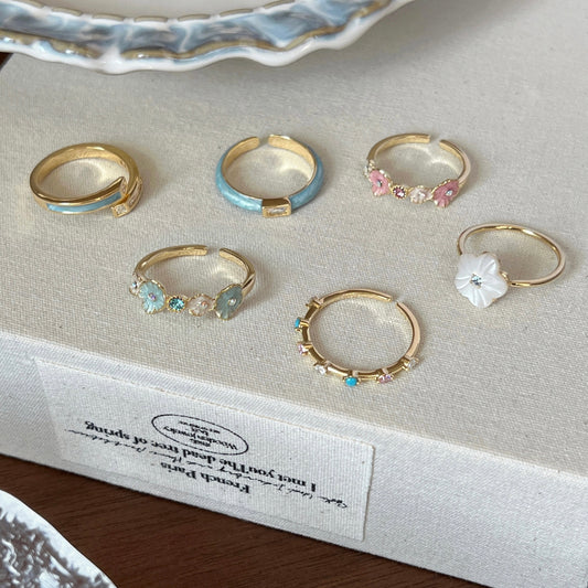 VIGVOG 2024 Enamel & Shell Ring Collection