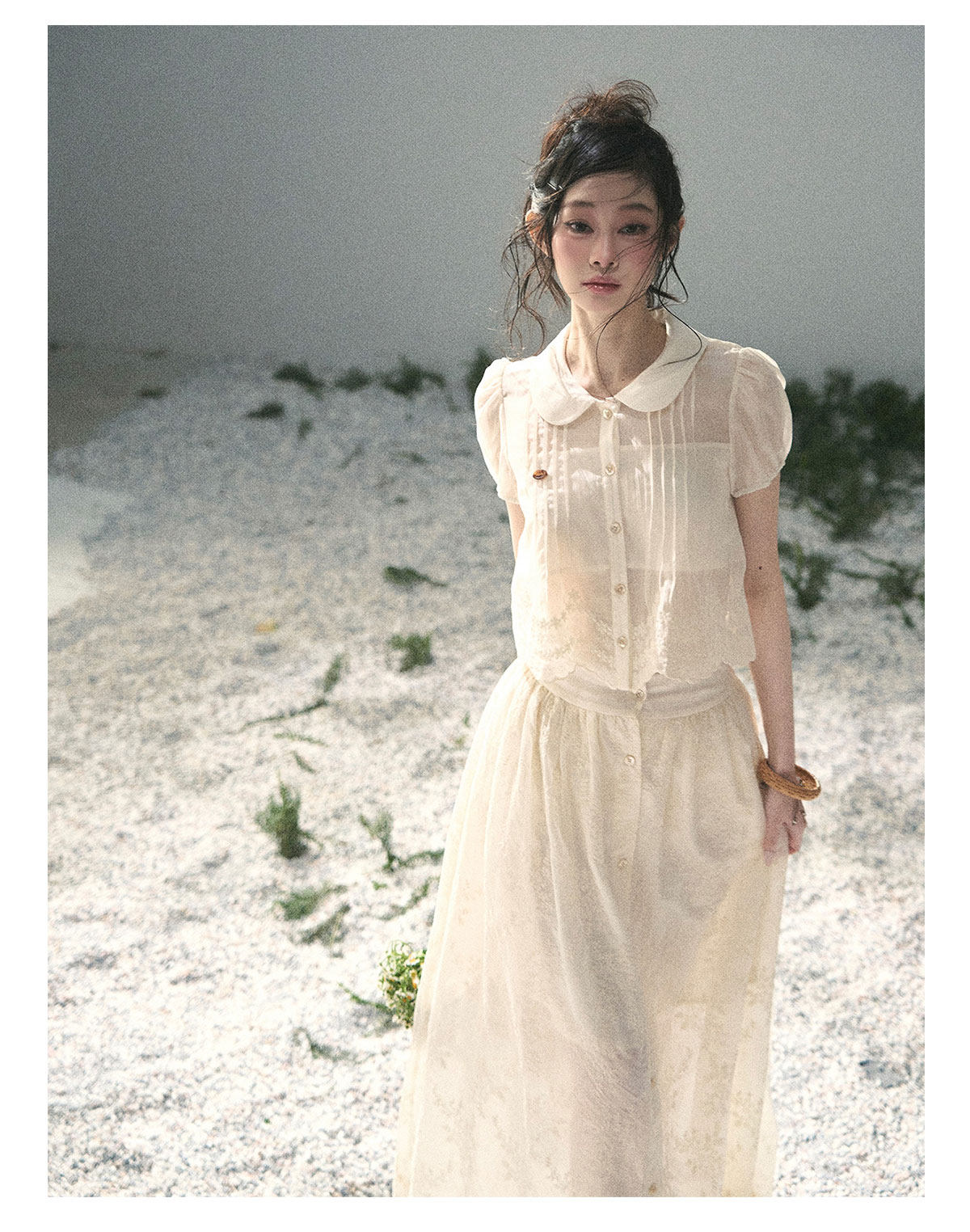 ShaoYeYan Aomalm Rain Beyond Apricot Blossom Strings French Floral Set