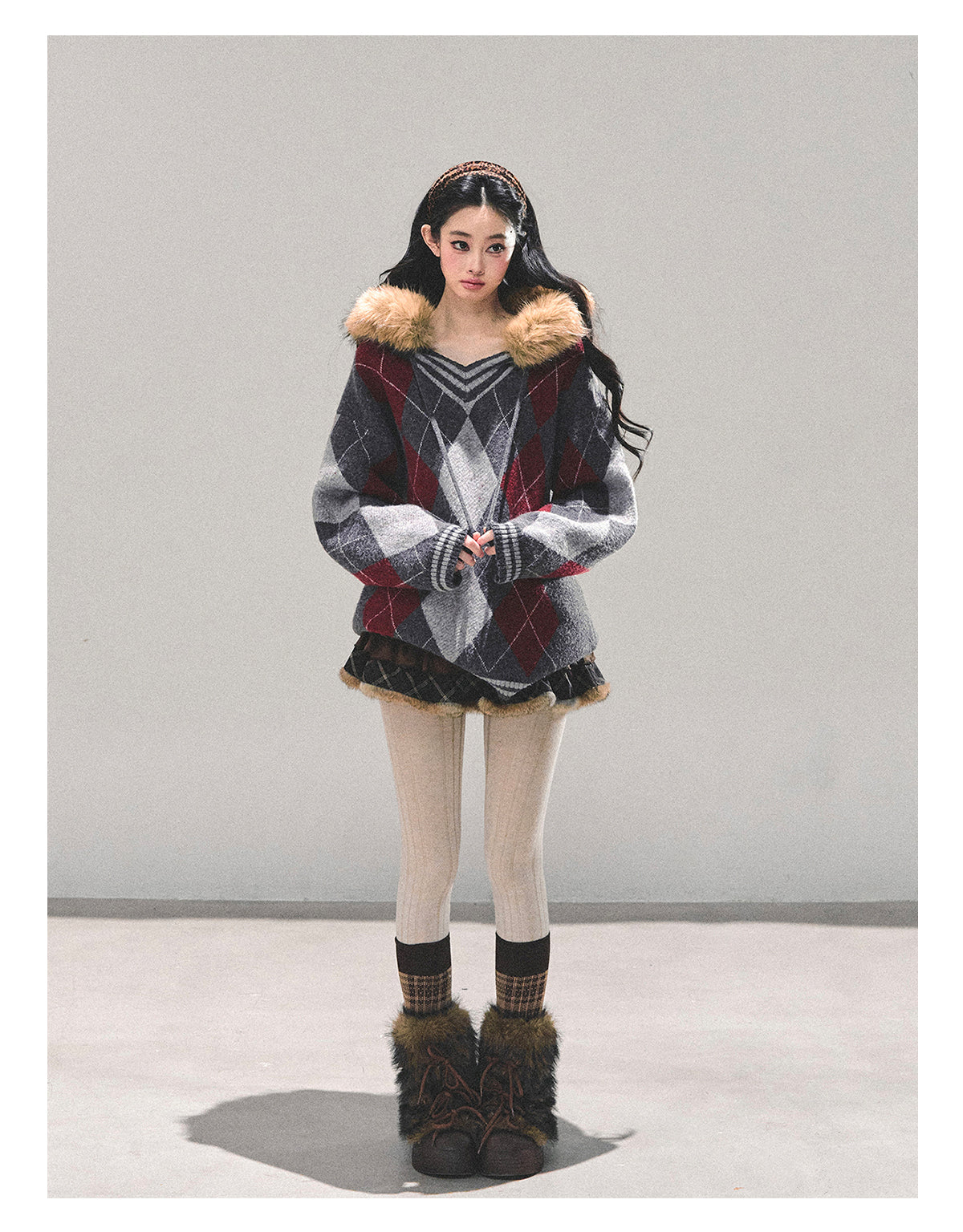 ShaoYeYan Winter Warmth American Academia Sweater