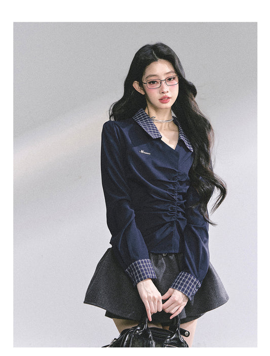 SHAOYEYAN American Relaxed Fit Waist-Defining Shirt