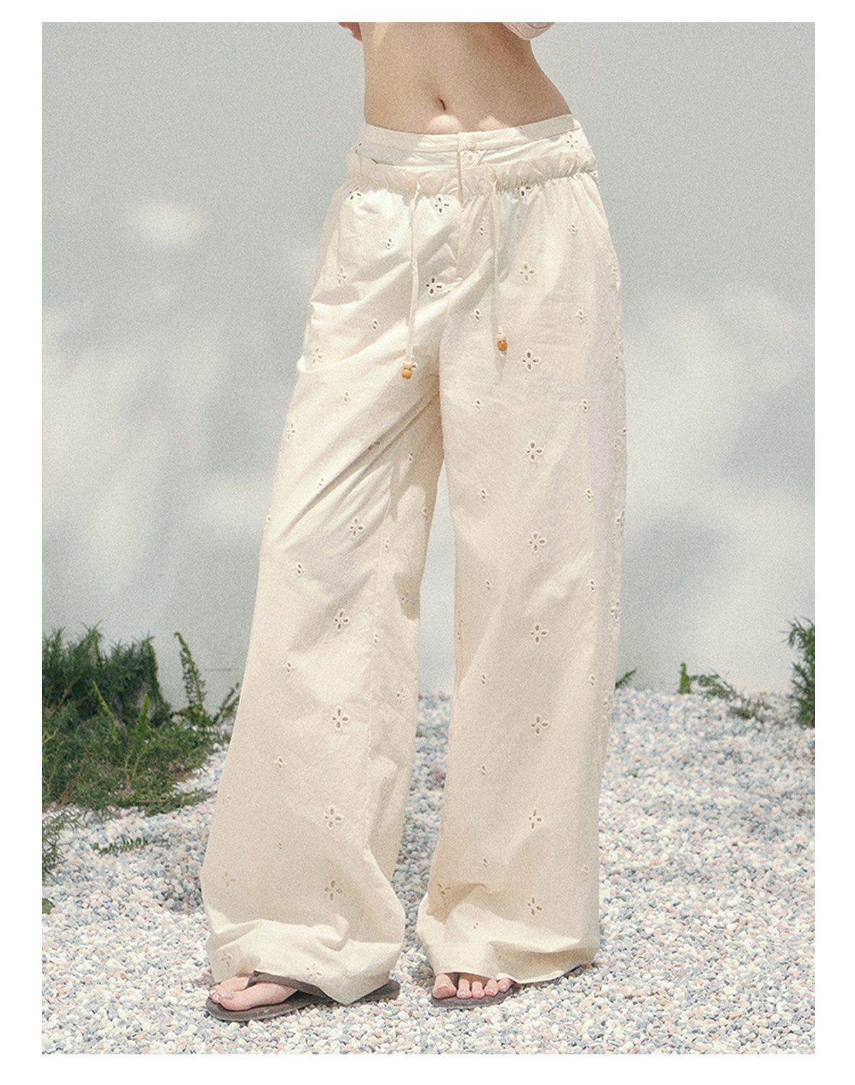 ShaoYeYan Aomalm Light Mist Wandering Wide-Leg Pants