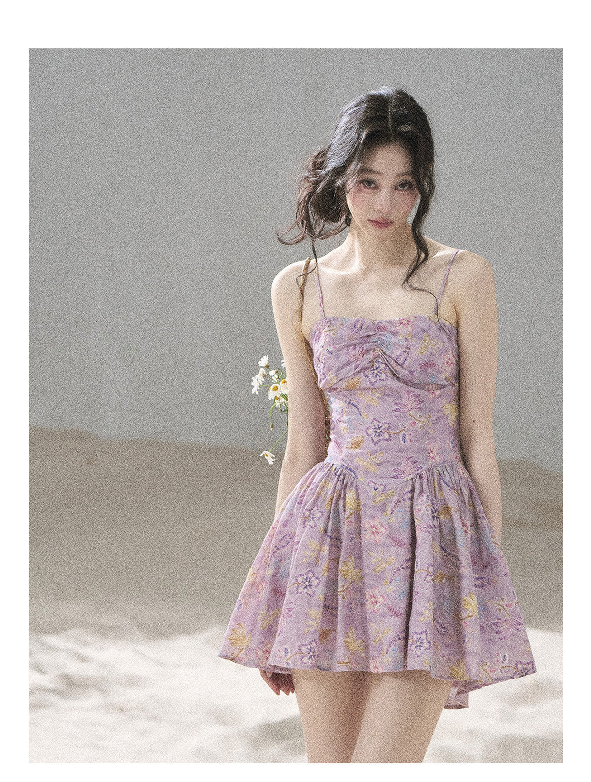 ShaoYeYan Aomalm Scent of Iris Dopamine French Cami Dress