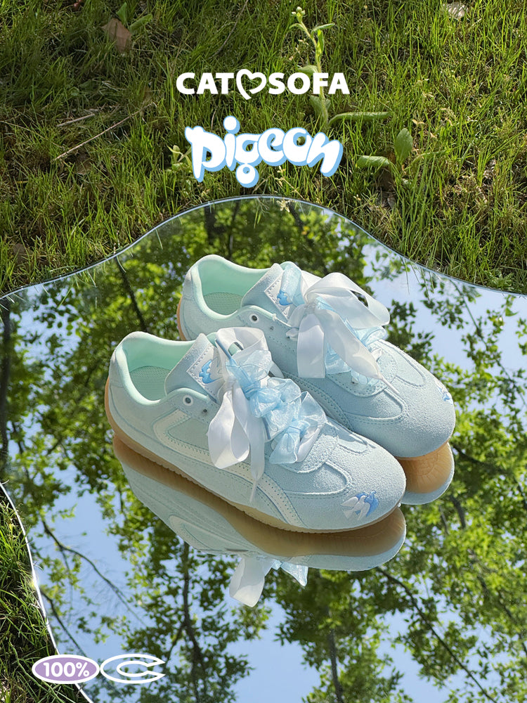 Cat&Sofa Emoji-Lab Pigeon Blue Racing Sneakers