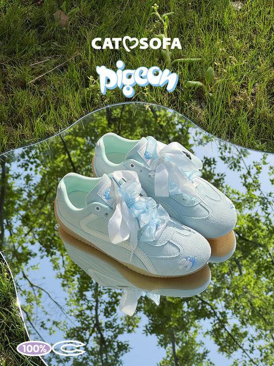Cat&Sofa Emoji-Lab Pigeon Blue Racing Sneakers