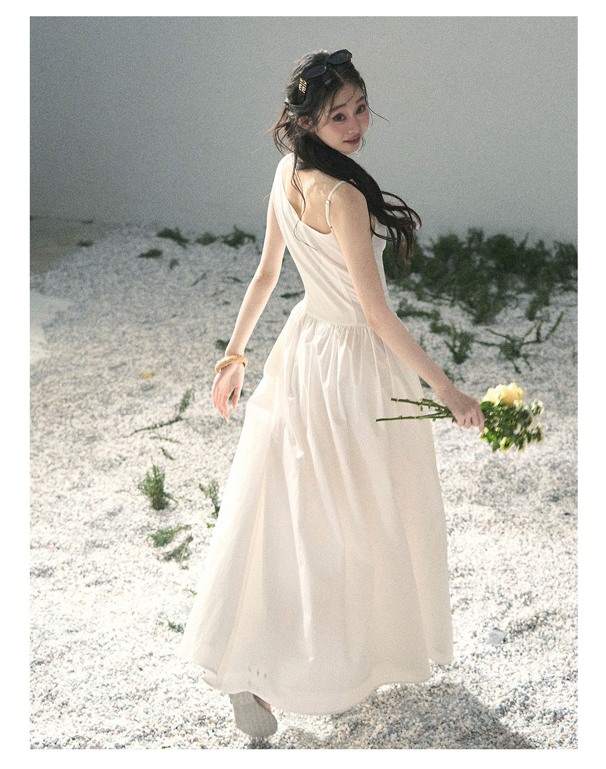 ShaoYeYan Aomalm Moonlight Sonata French Elegant Sleeveless Dress