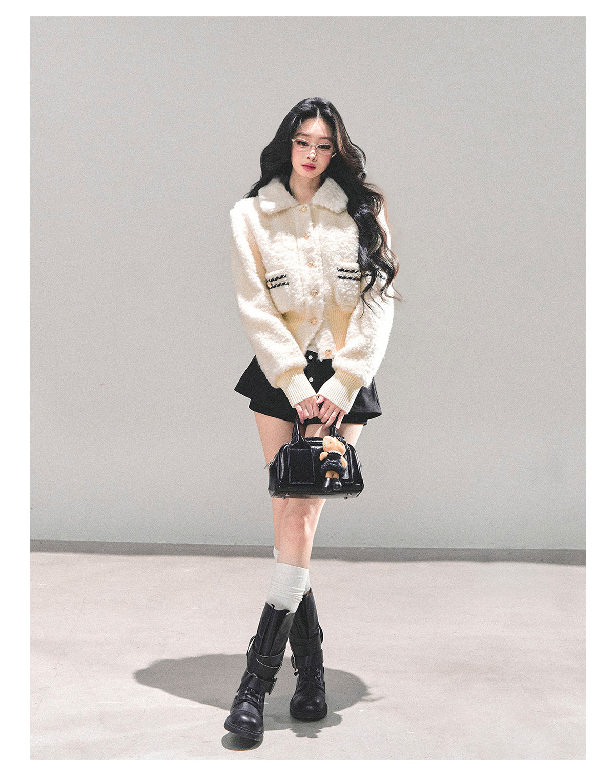 ShaoYeYan Let Her Descend Lamb Fur Jacket