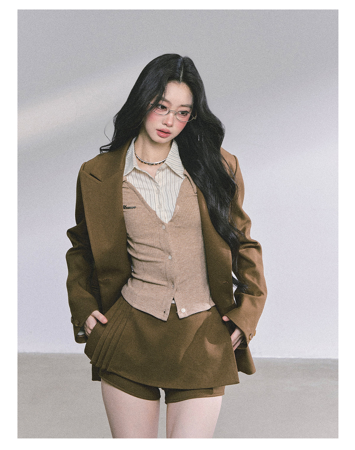 SHAOYEYAN Elegant Blazer and Skirt