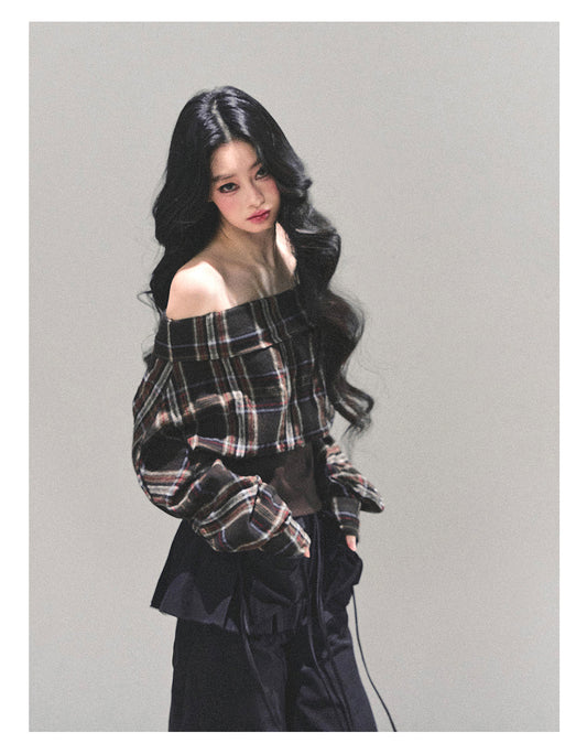 ShaoYeYan Forest Whisper Long Sleeve Striped Shirt