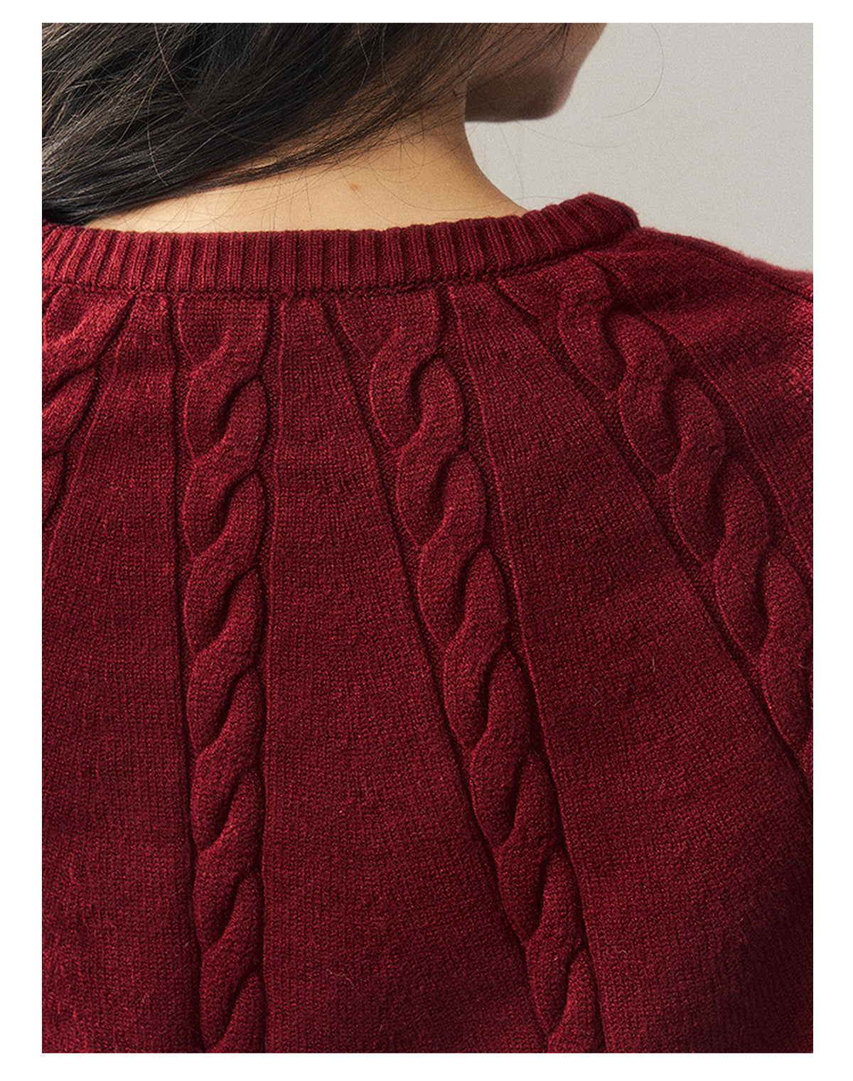 ShaoYeYan Miss Daisy American Knit Cable Cape Sweater