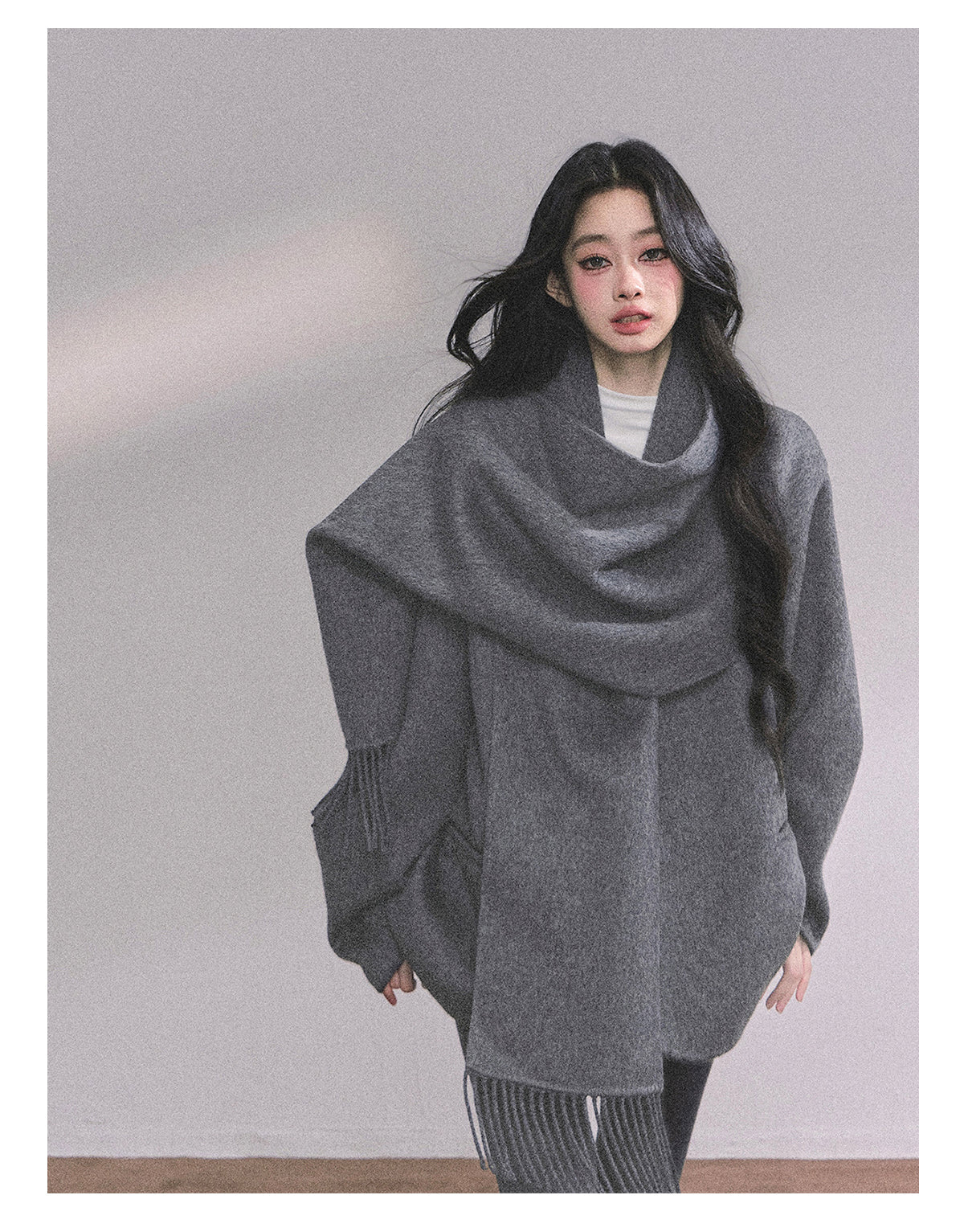 ShaoYeYan British Museum 100% Wool Double-Faced Coat