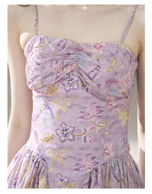 ShaoYeYan Aomalm Scent of Iris Dopamine French Cami Dress