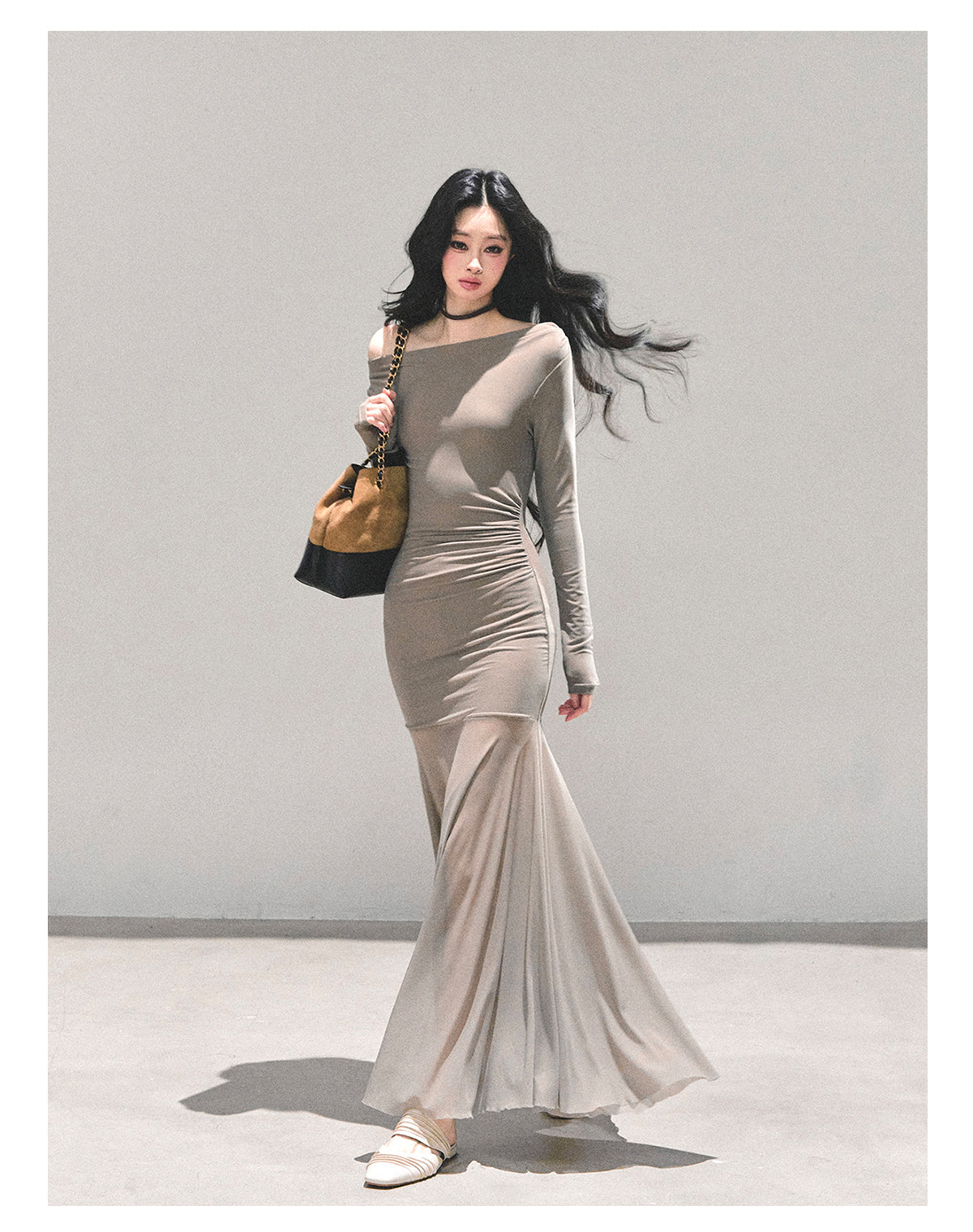 ShaoYeYan Slender Silhouette Cold Rich Girl Dress