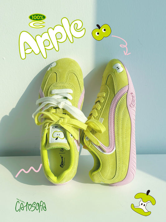 Cat&Sofa Emoji-Lab Green Apple Racing Sneakers