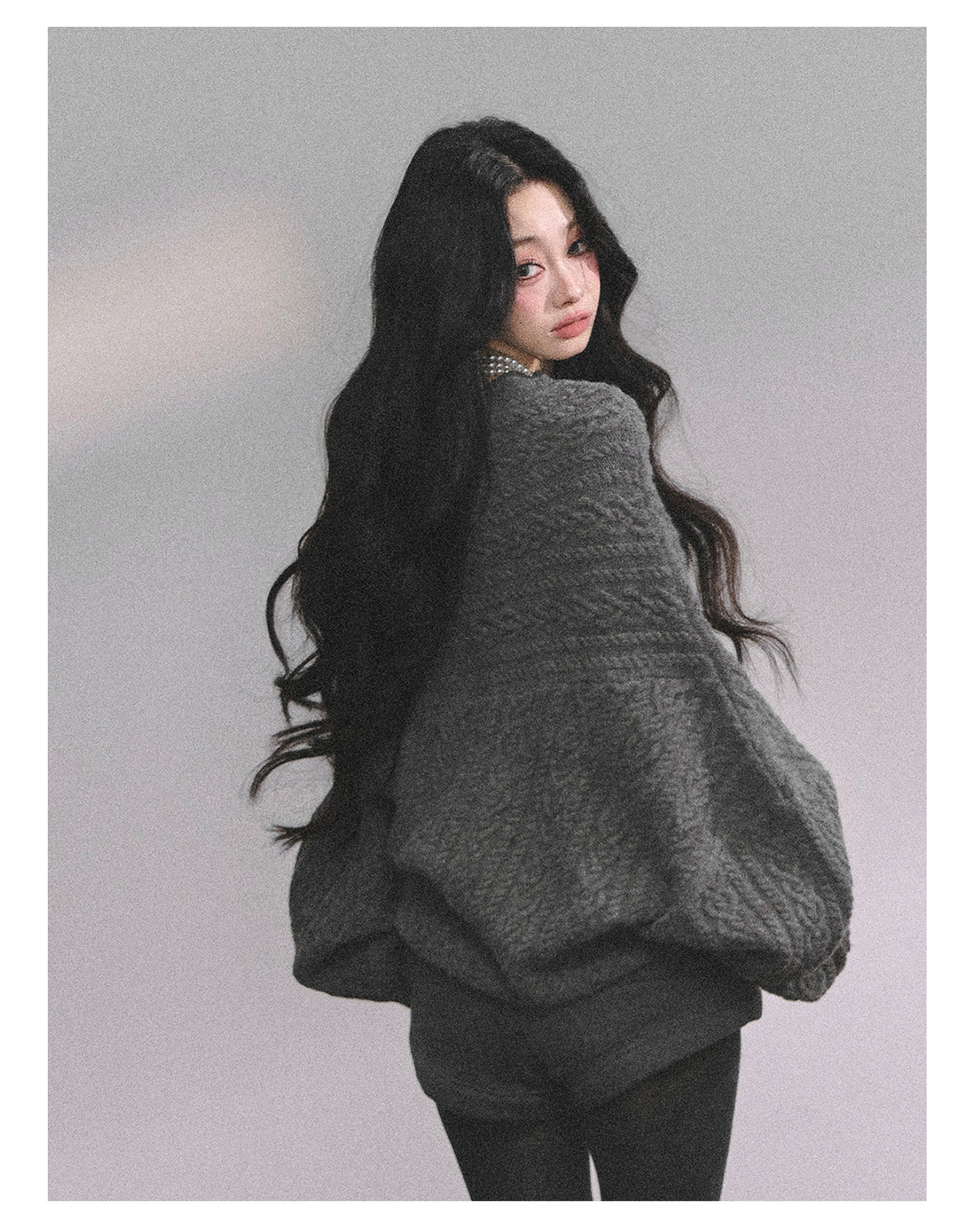 ShaoYeYan Norwegian Exchange Student Premium American Knit Cable Sweater