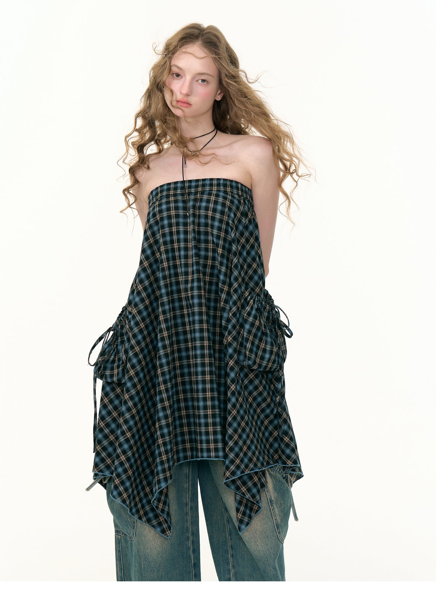 ZiziFei Plaid Utility Skirt