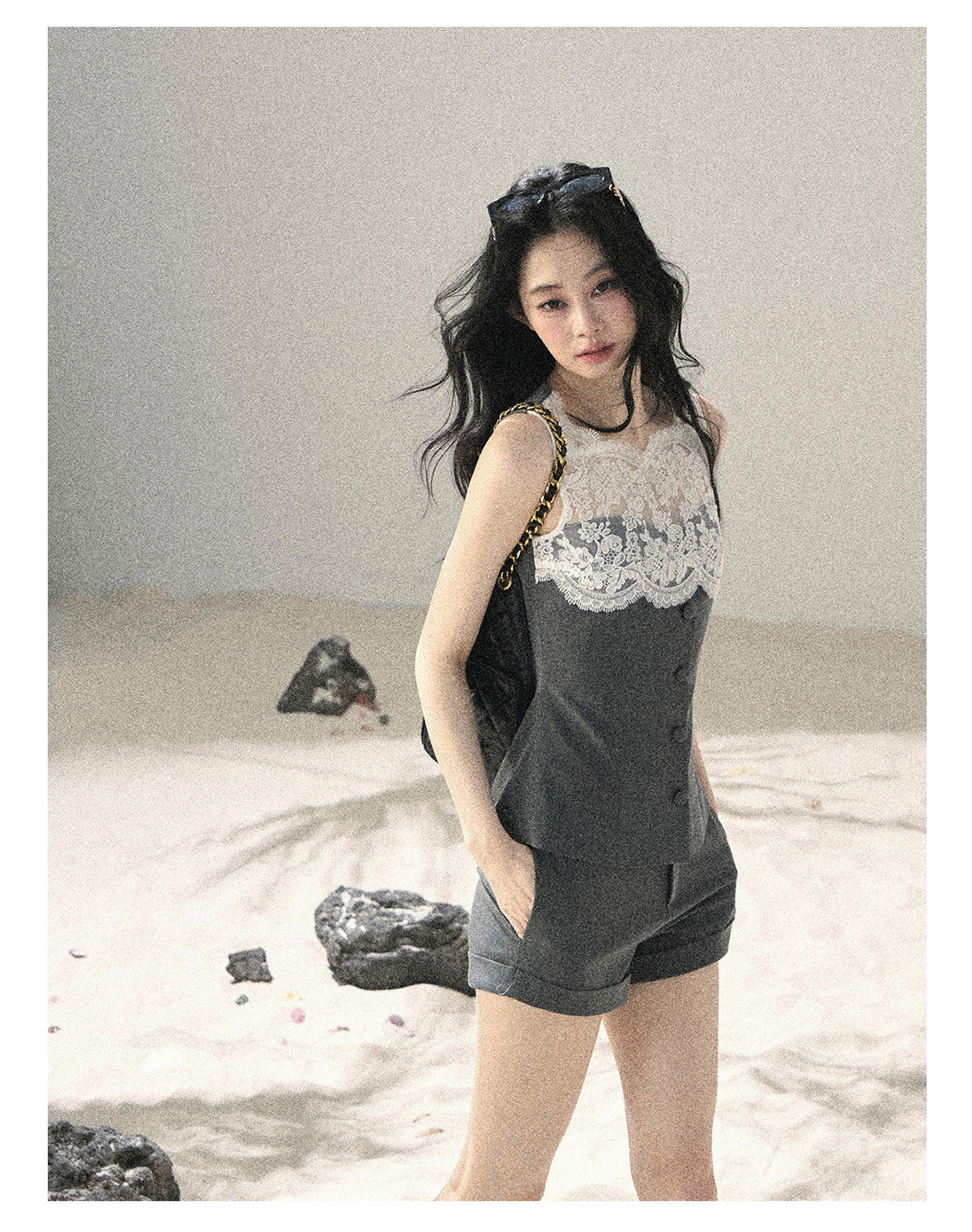 ShaoYeYan Aomalm Blossoms Seen Through Mist Premium French Lace Set