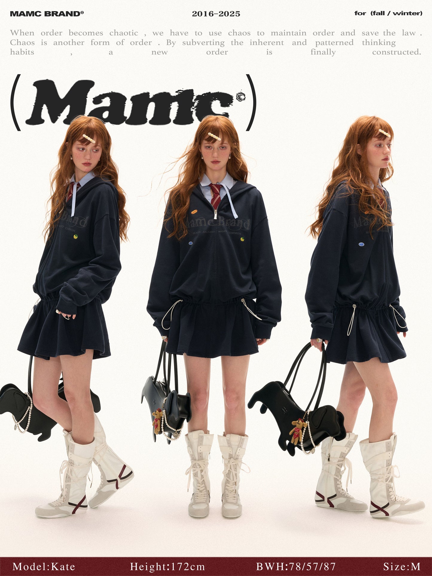 MAMC Washed Logo Hoodie Dress