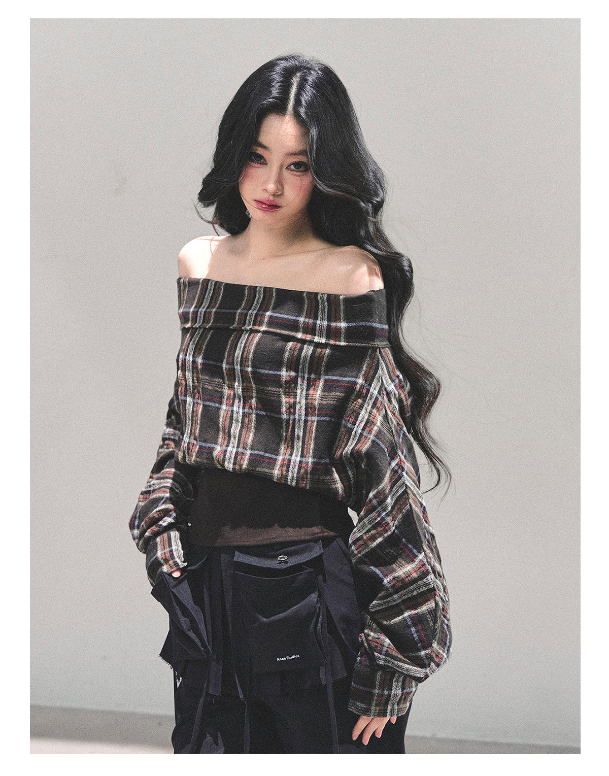 ShaoYeYan Forest Whisper Long Sleeve Striped Shirt