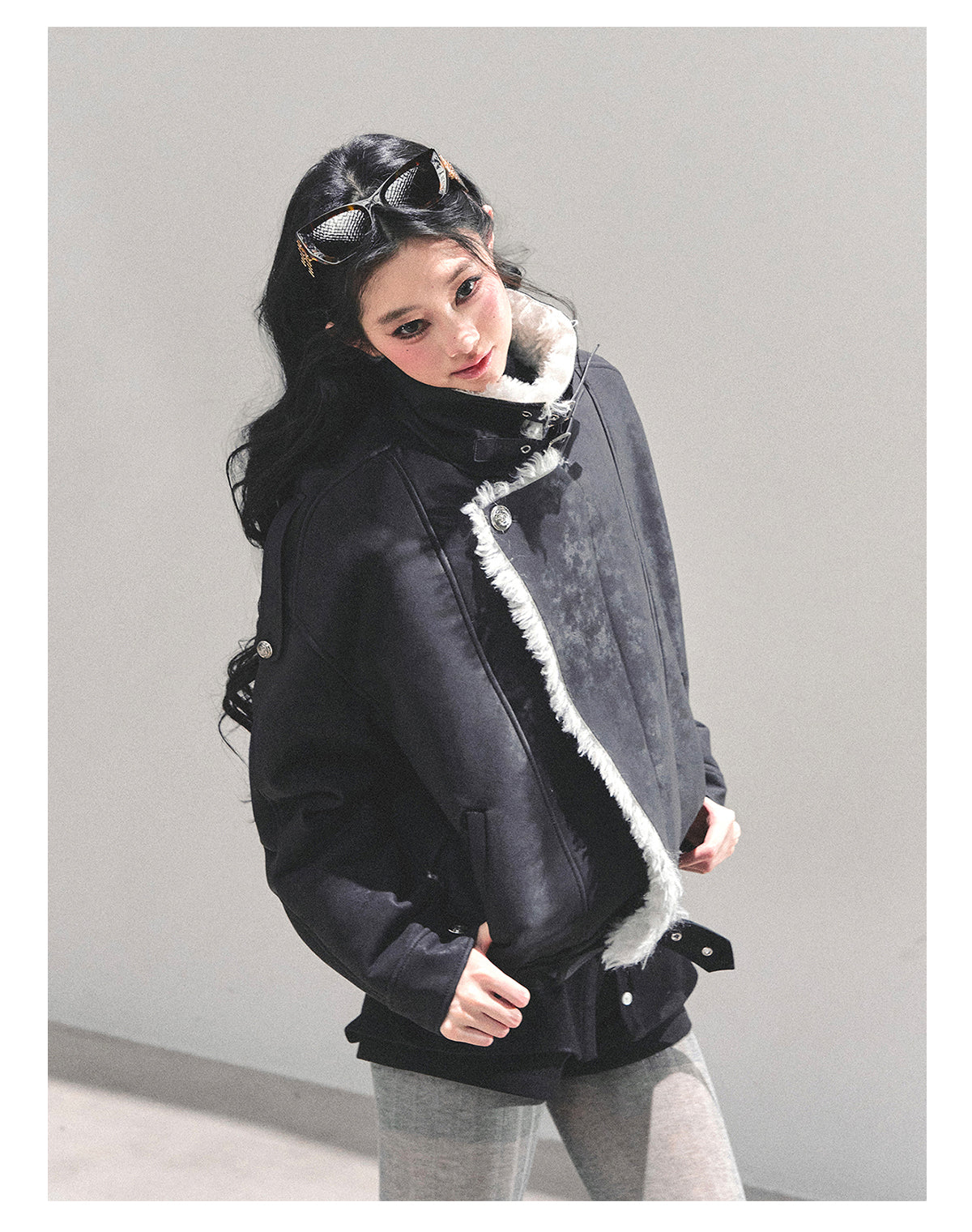 ShaoYeYan Time's Reef Fur-Trimmed Padded Coat