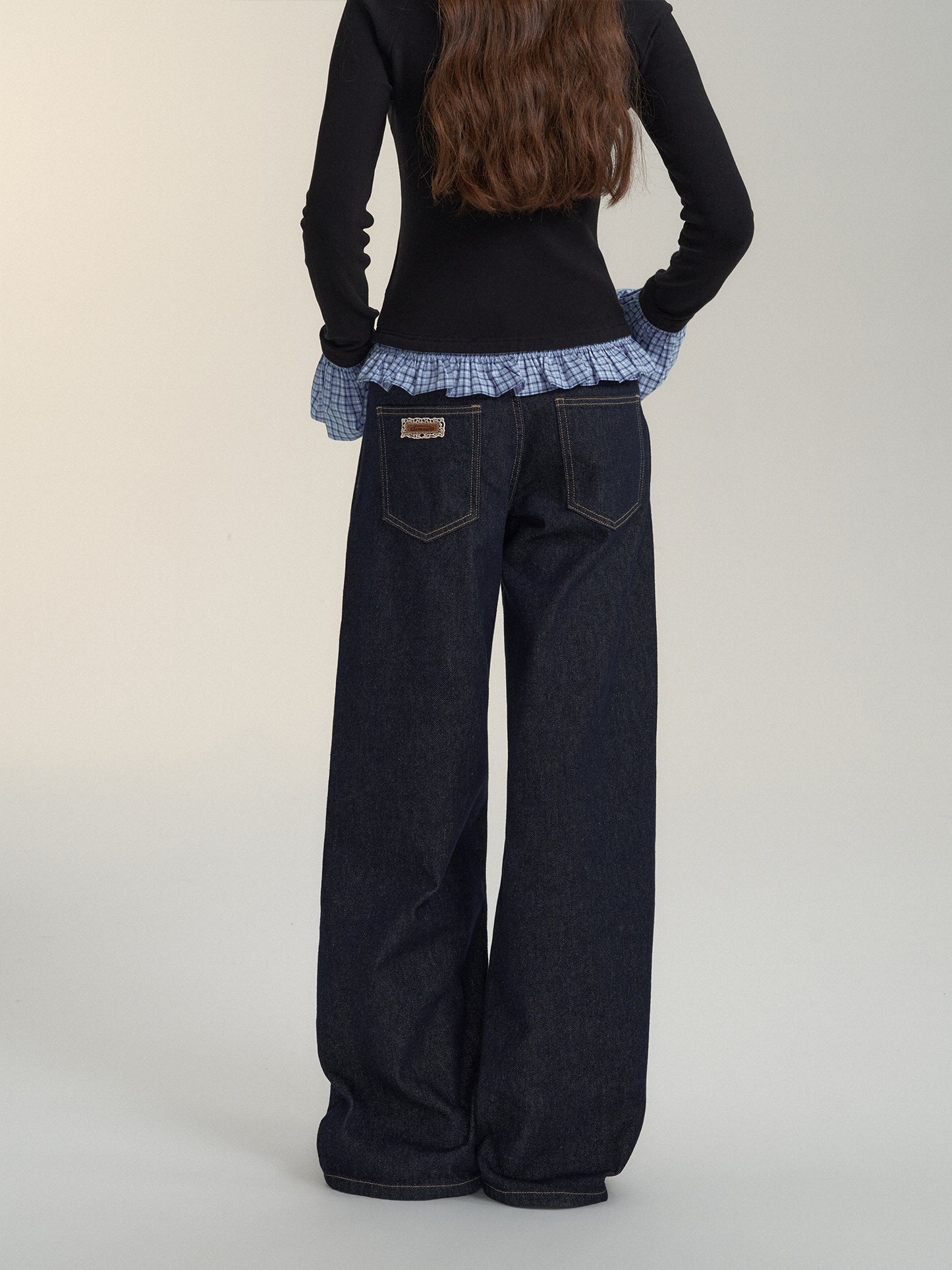 SOMESOWE Indigo Crinkle Jeans