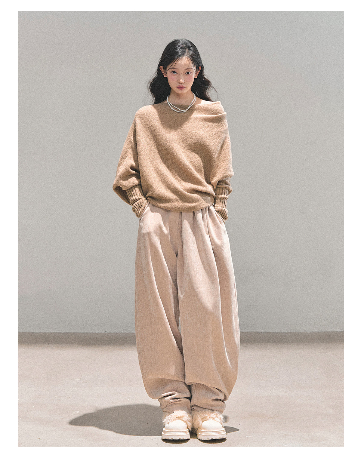 ShaoYeYan Aomalm Minimalist French Soft Style Sweater
