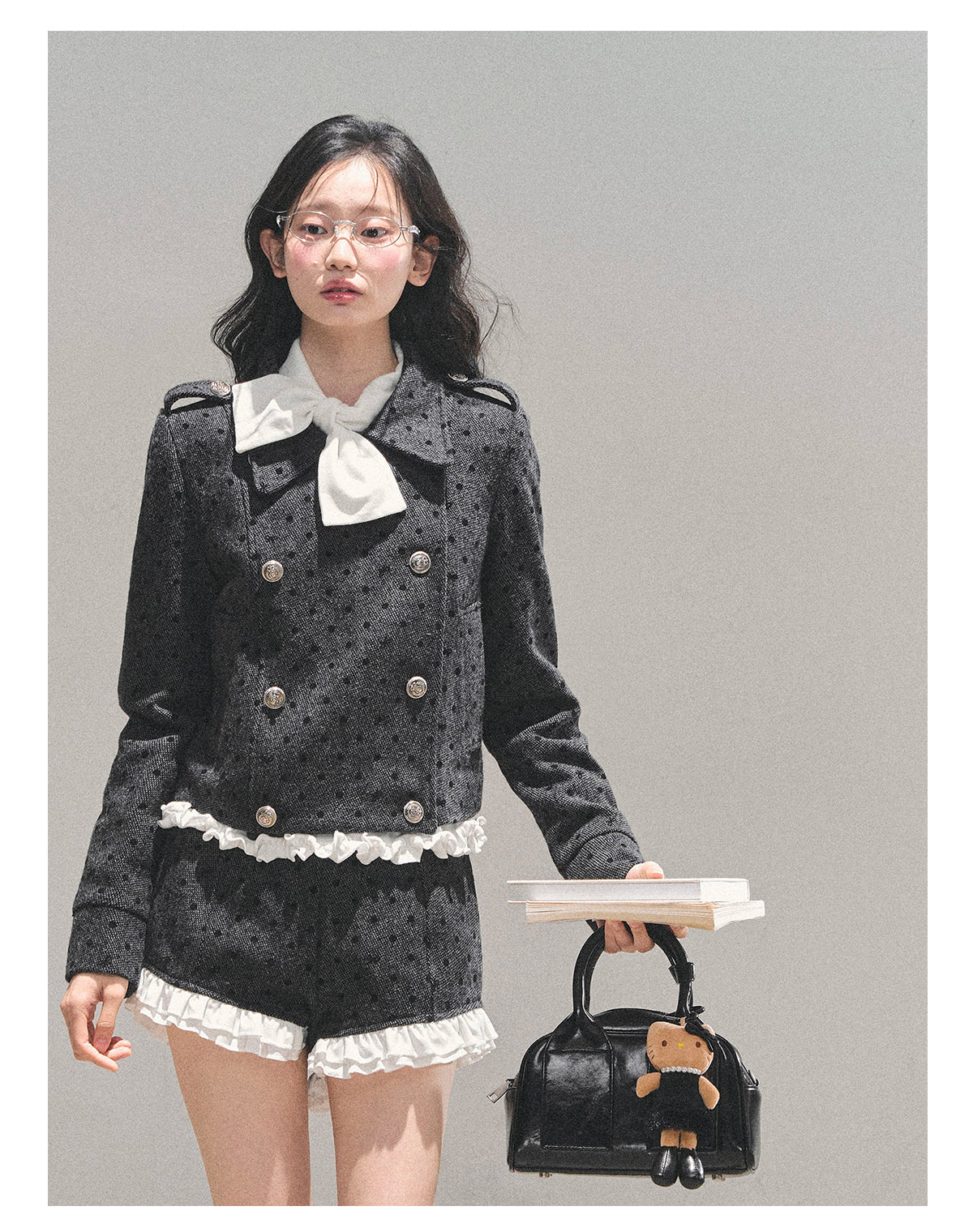 ShaoYeYan Memory Reef Wool Polka Dot Set