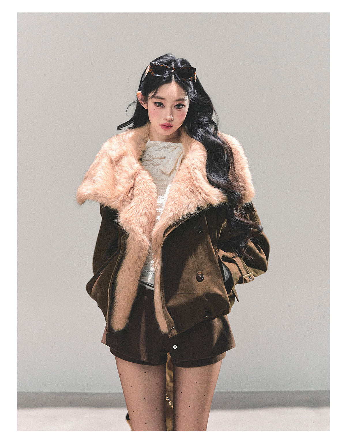 ShaoYeYan Winter Rendezvous Loose Plush Coat