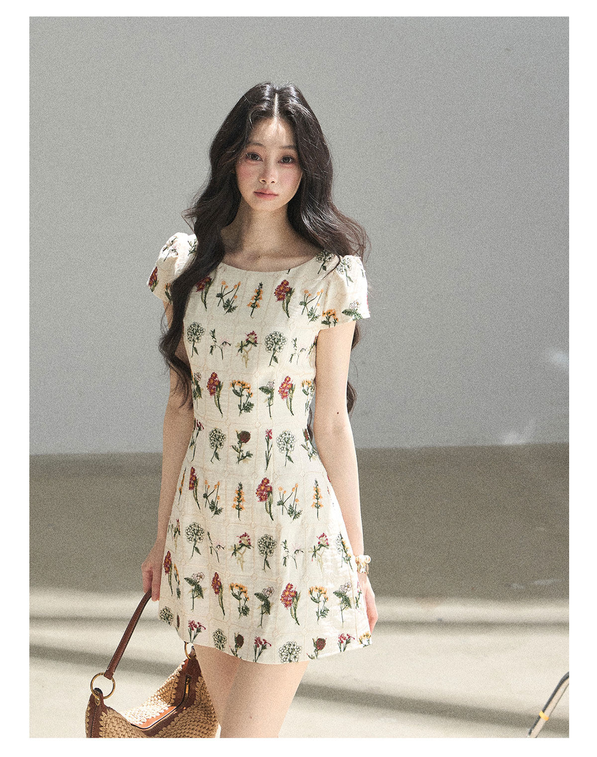 ShaoYeYan Aomalm Mountain Wilds in Bloom French Elegant Floral Dress
