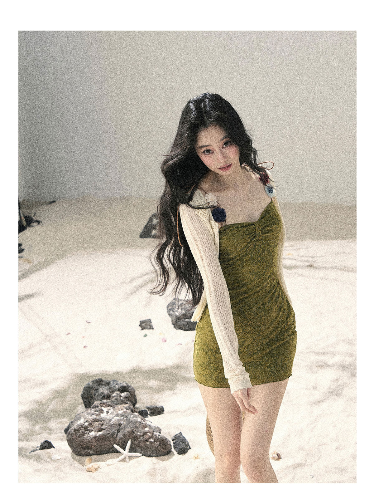 ShaoYeYan Aomalm Tangled Vines French Cami Dress