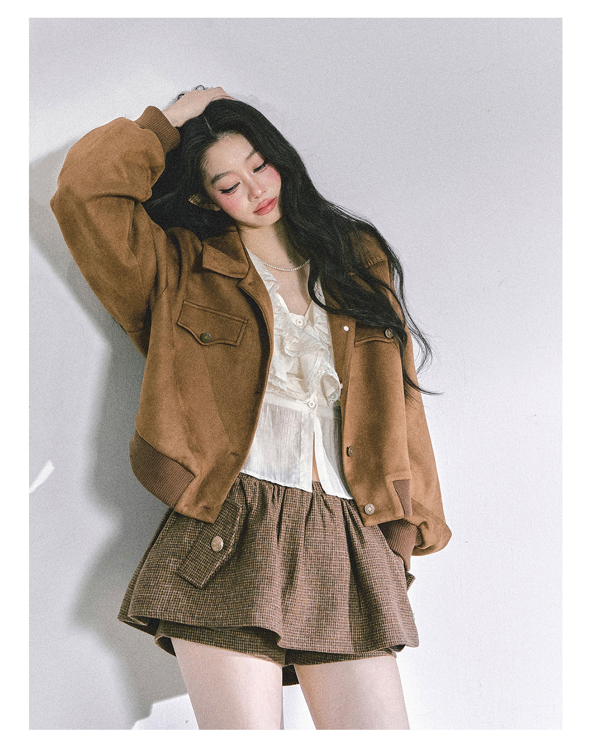 ShaoYeYan Showa Naho French V-Neck Lace Blouse