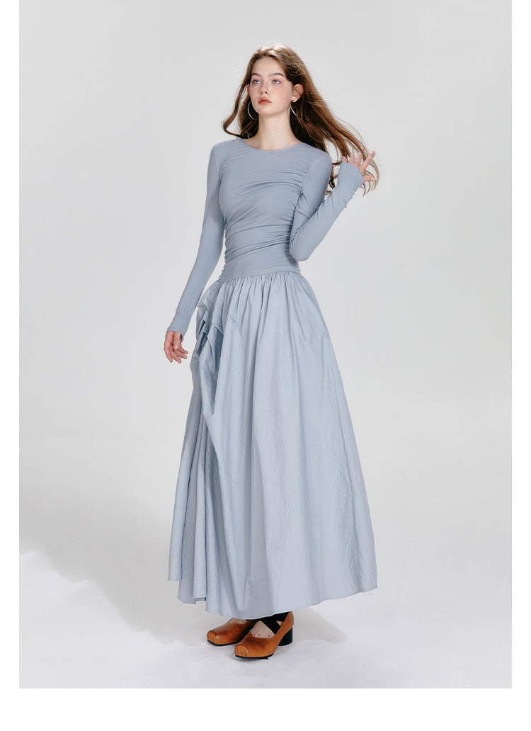 BOHOL BLING "Ballet Noir" Asymmetrical Ruffle Dress