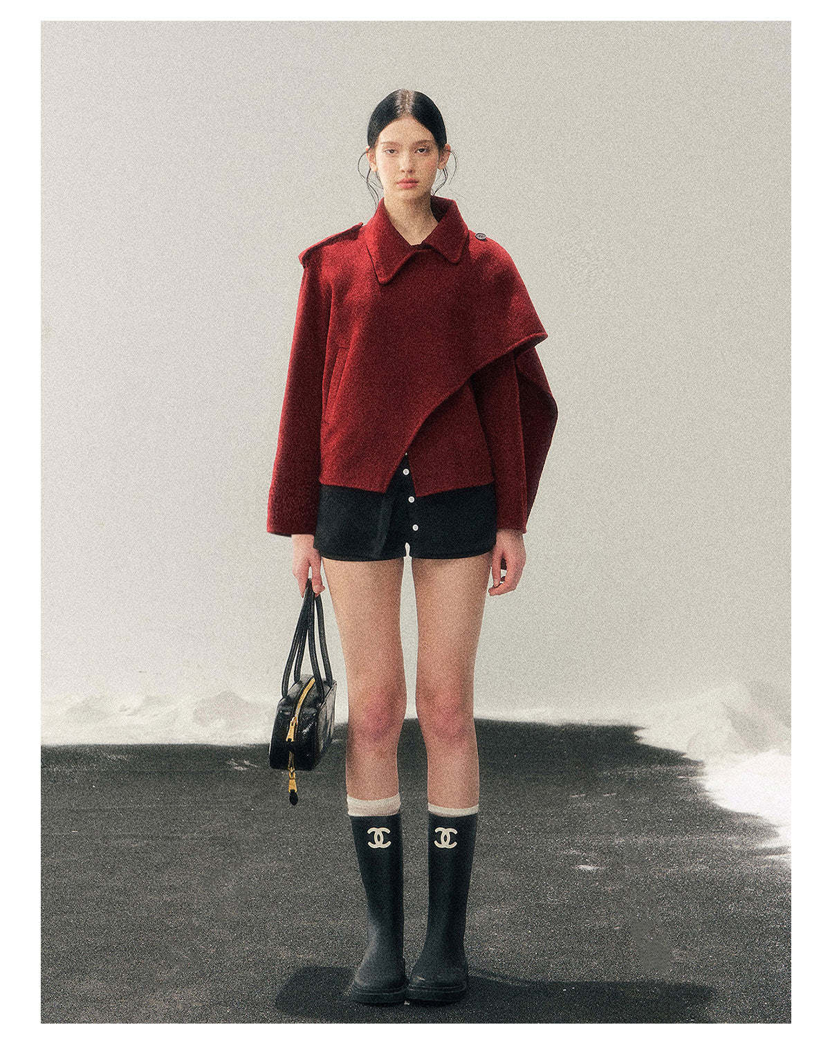 ShaoYeYan Aomalm She Hears The Snow Melt British Wool Coat