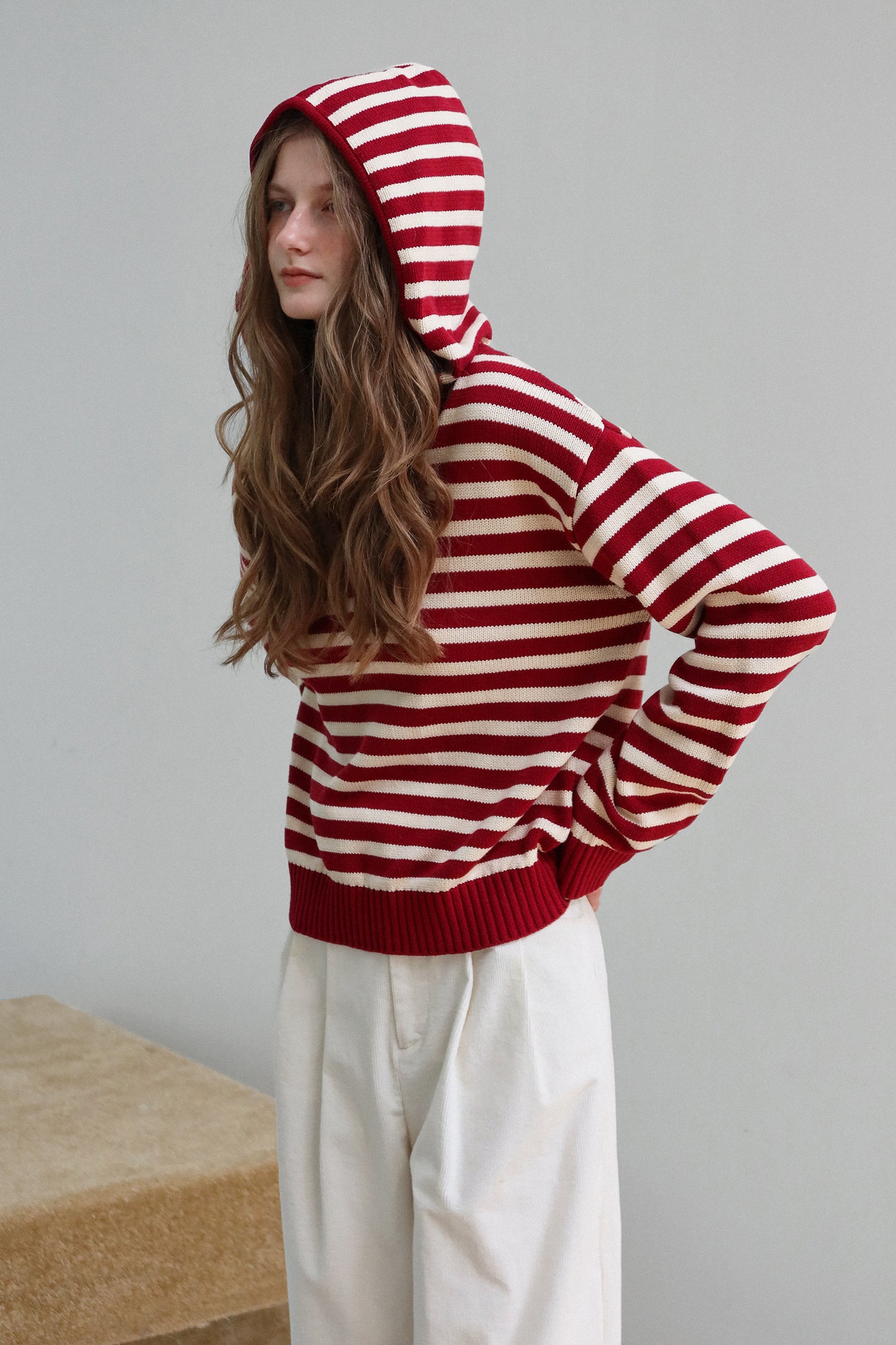 Letm "Nordic Sailor" Striped Knit Hoodie