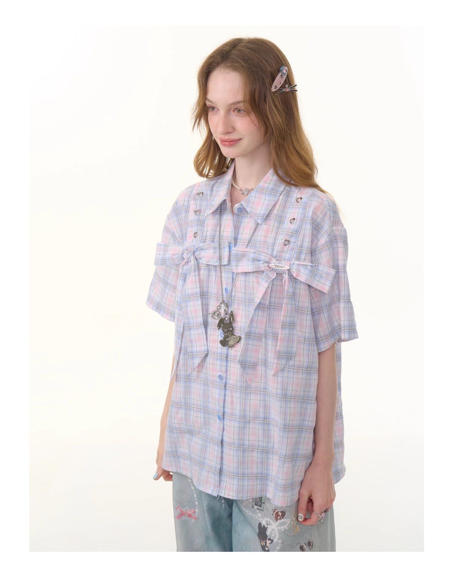 ziziFei Vintage Bow Blouse