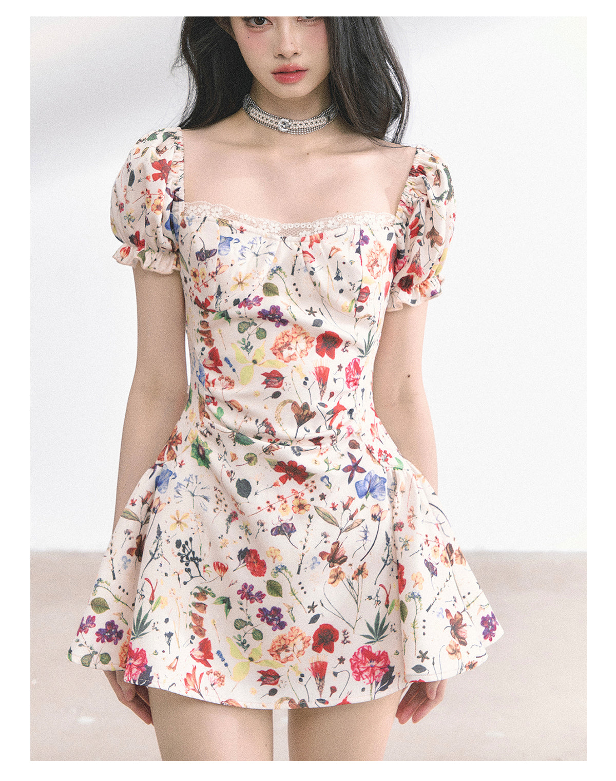 SHAOYEYAN French Floral Lace Sundress