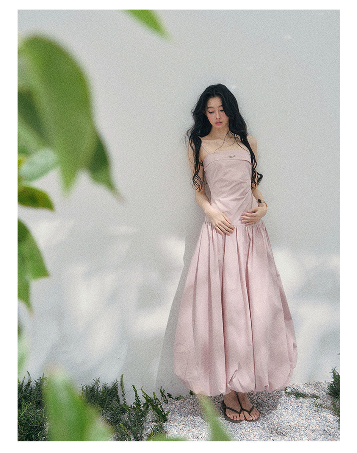 ShaoYeYan Aomalm She Passes Through Blooming Season Elegant Strap Dress