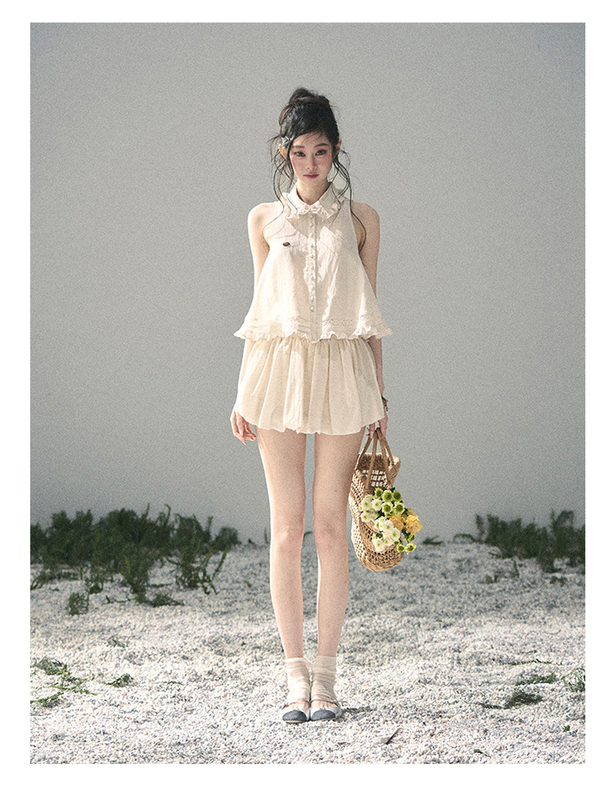 ShaoYeYan Aomalm Soft Cloud French Lace Set