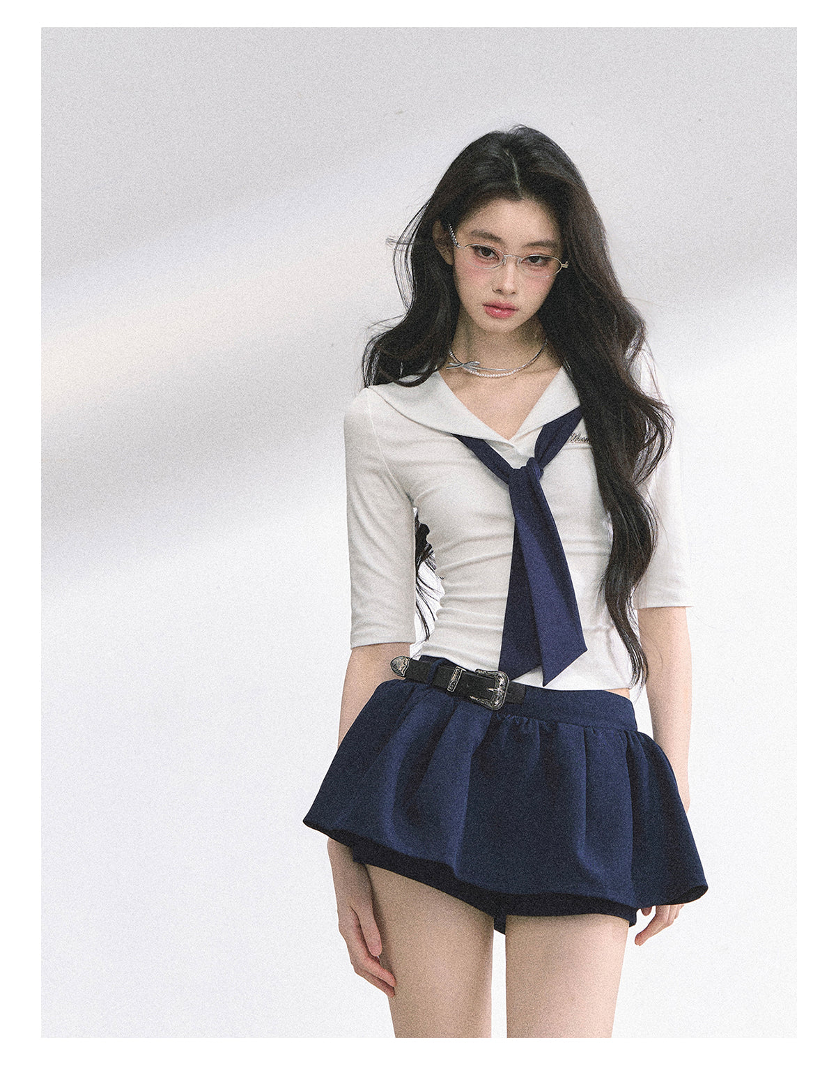 SHAOYEYAN American College Style Shirt (with non-detachable tie)