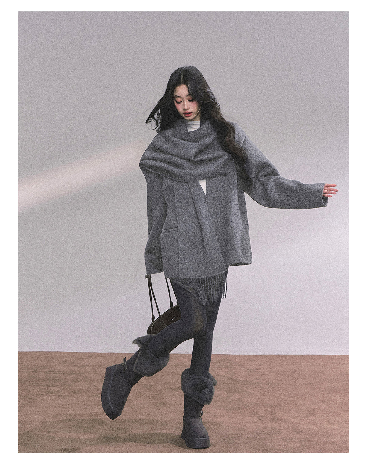 ShaoYeYan British Museum 100% Wool Double-Faced Coat