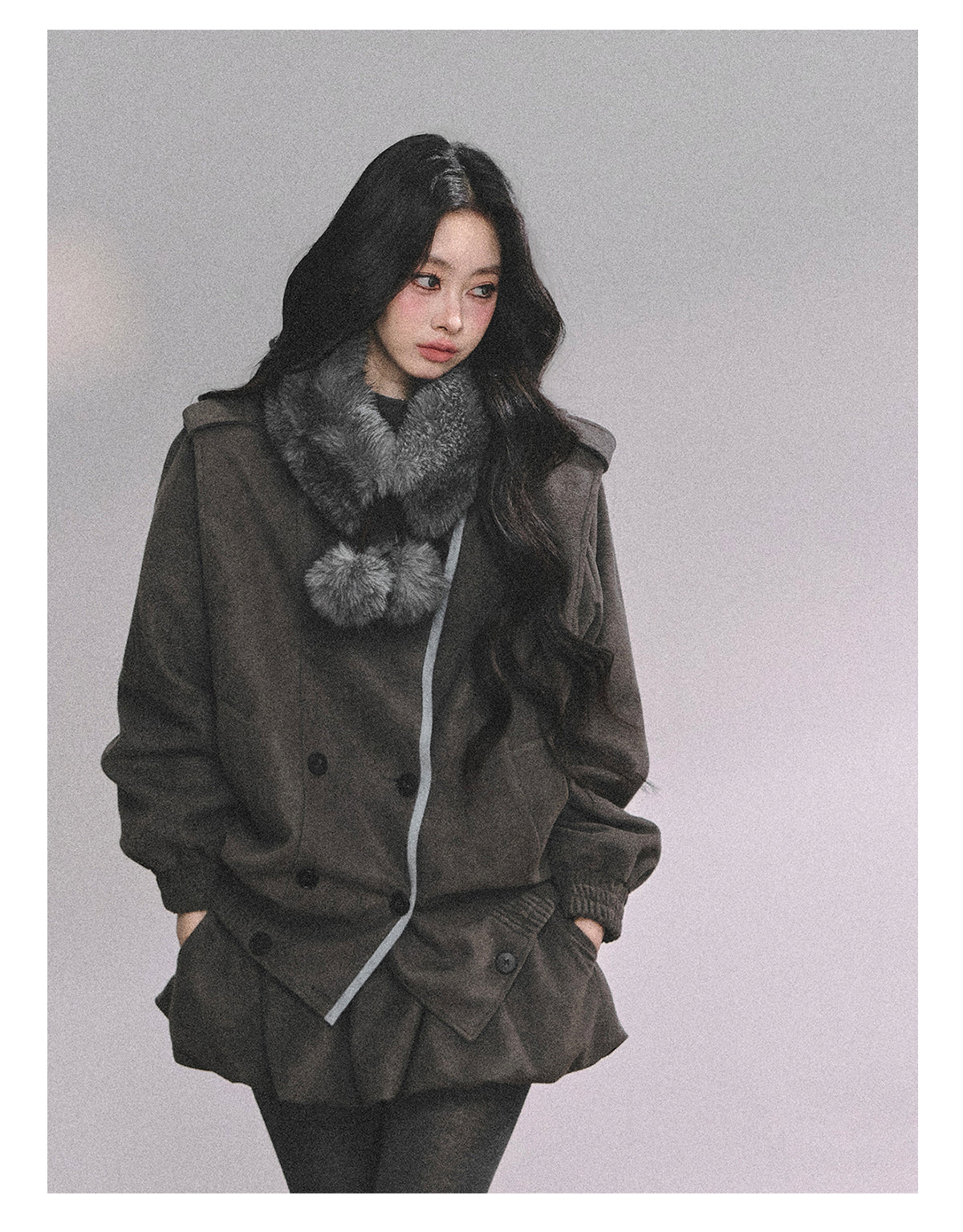 ShaoYeYan Barn Time Zone Audrey Hepburn Style Two-Piece Set