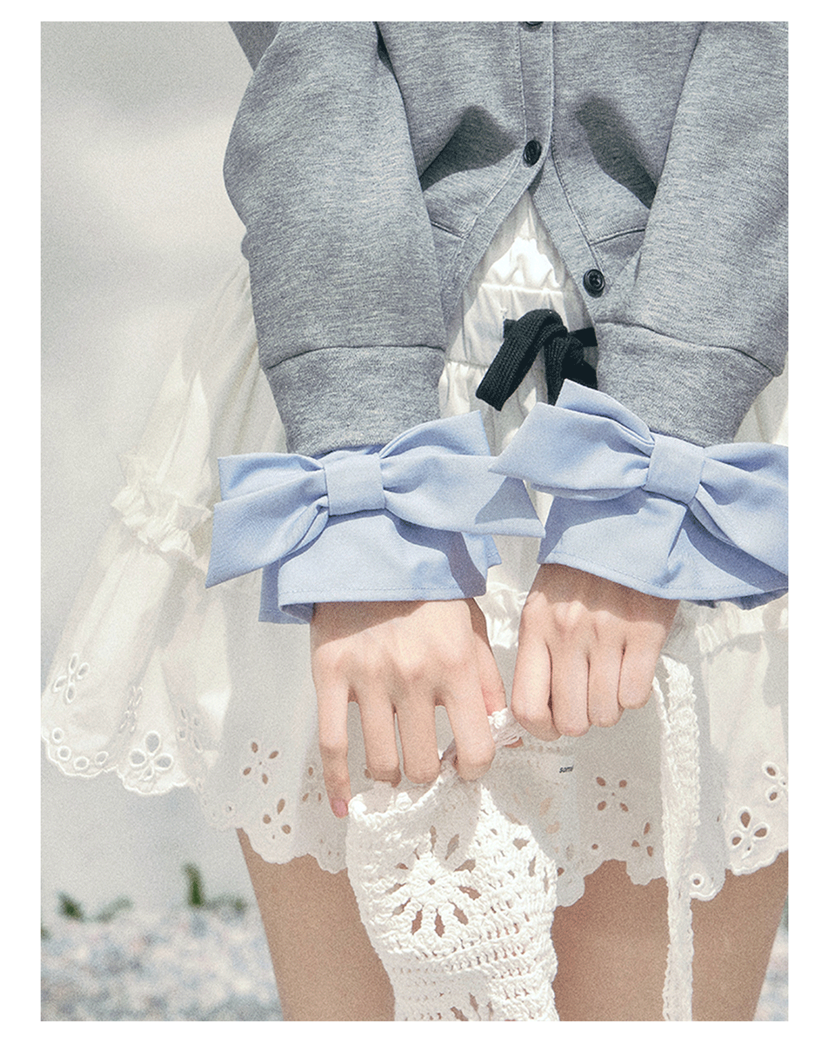 ShaoYeYan Aomalm Hyde Diary Fake Two-Layer American Sweater