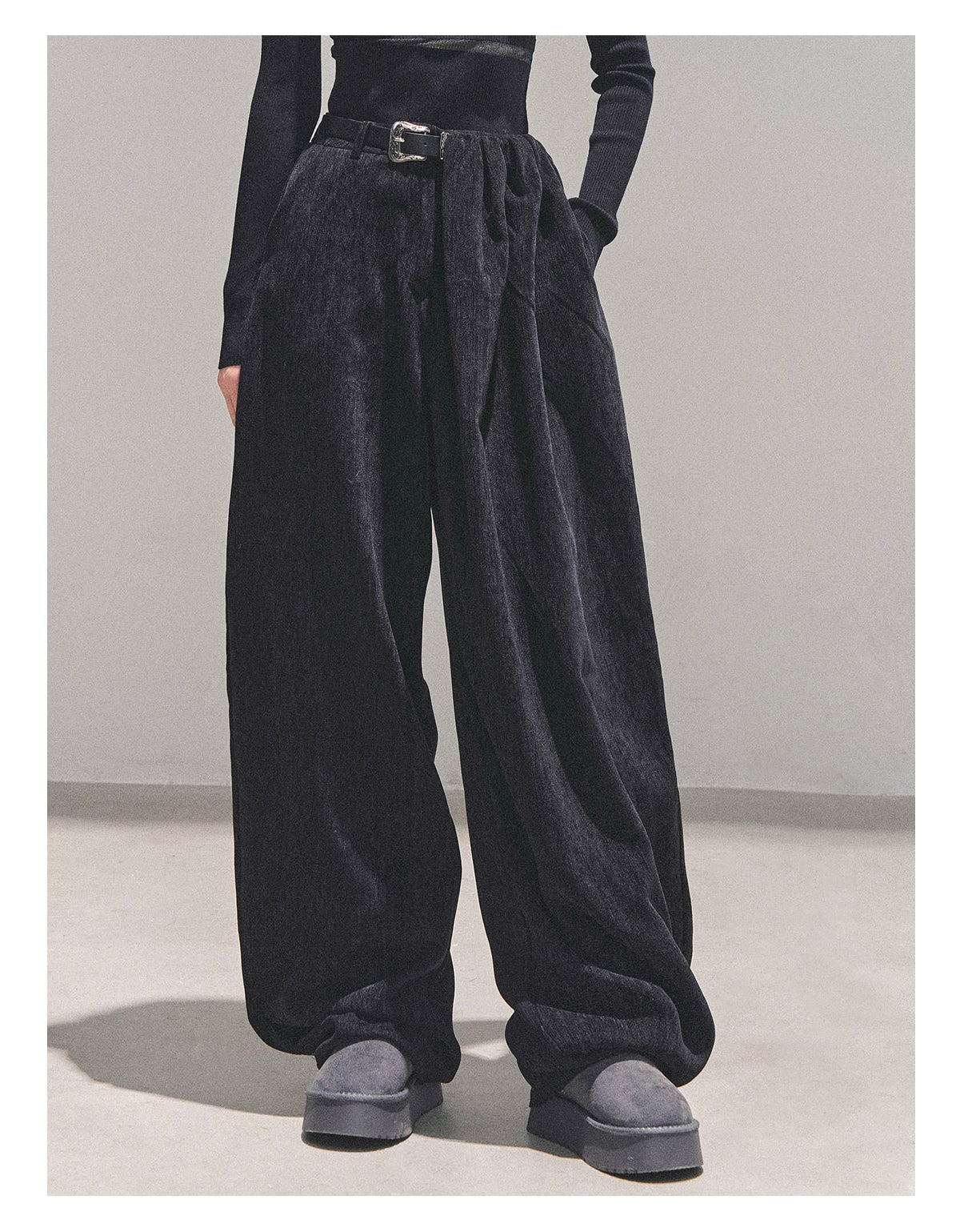 ShaoYeYan Sunset & Glance Wide-Leg Pants