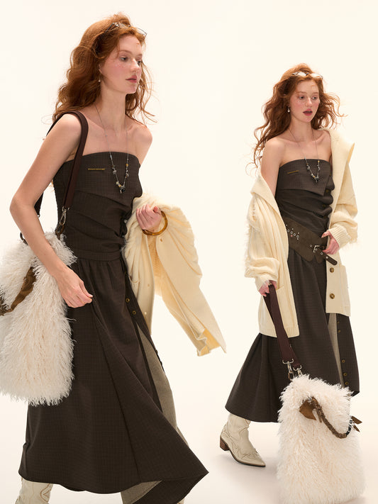 MAMC Retro Bustier Layered Dress