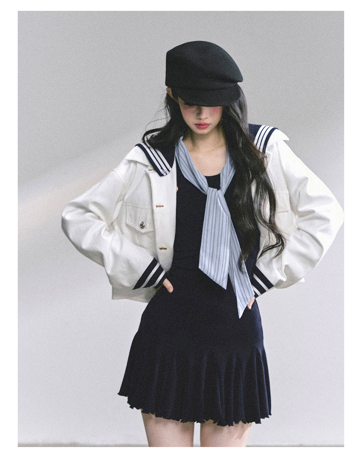 ShaoYeYan Rose Academy American Style Long Sleeve Bodycon Dress