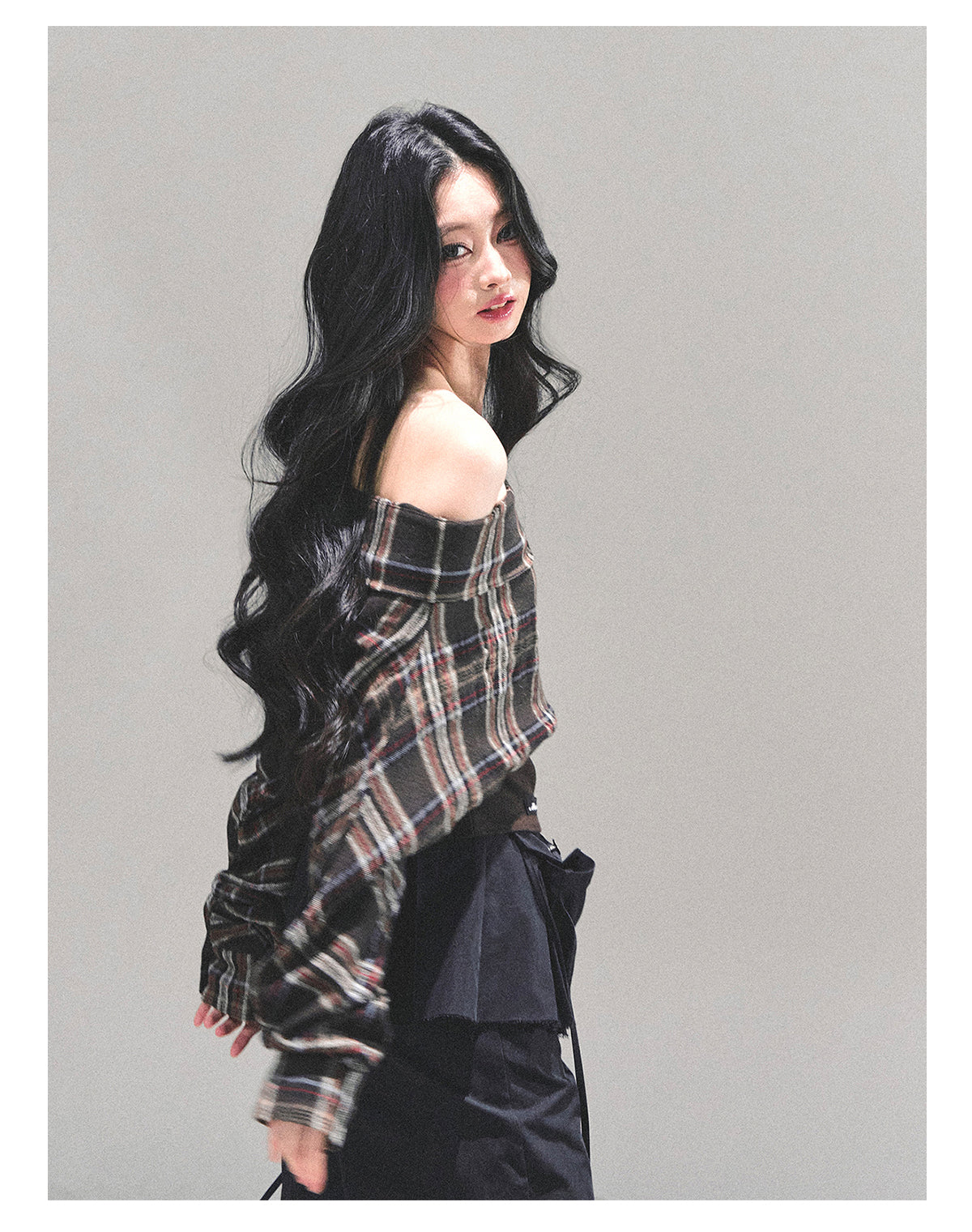 ShaoYeYan Forest Whisper Long Sleeve Striped Shirt