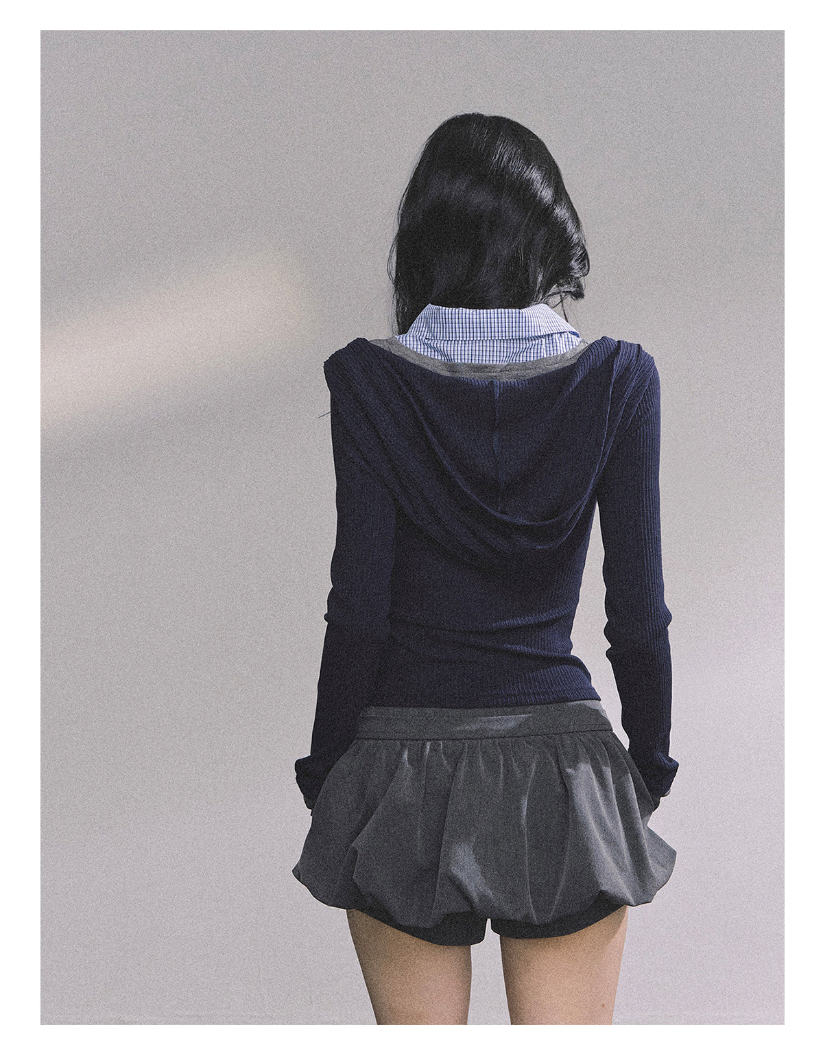 ShaoYeYan High IQ Heroine Fake Three-Layer Knit Top