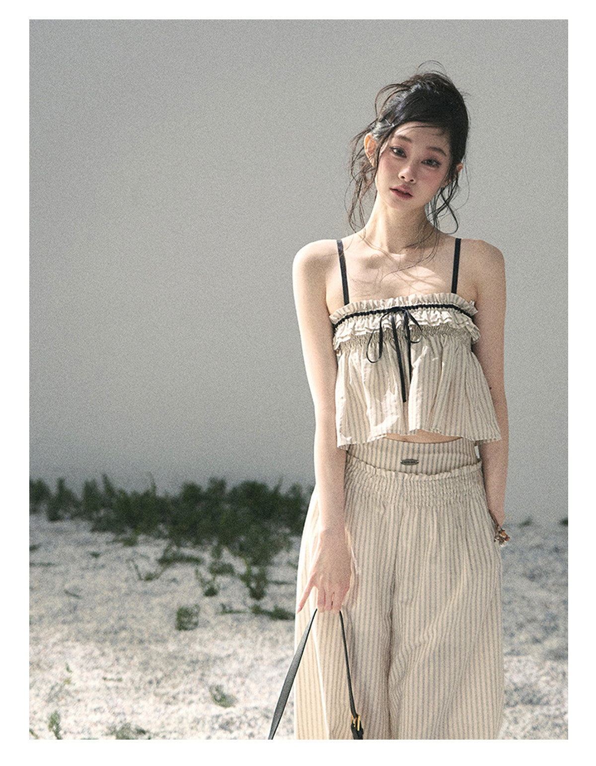 ShaoYeYan Aomalm Early Summer Weaves a Light Dream Korean Striped Set